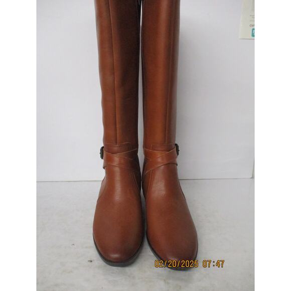 USED Naturalizer Womens Rena Zipper Narrow Calf Knee-High Boots,brown-Size 7.5 M - Picture 3 of 16